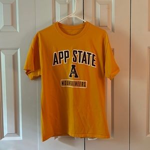 Appalachian state university yellow T-shirt